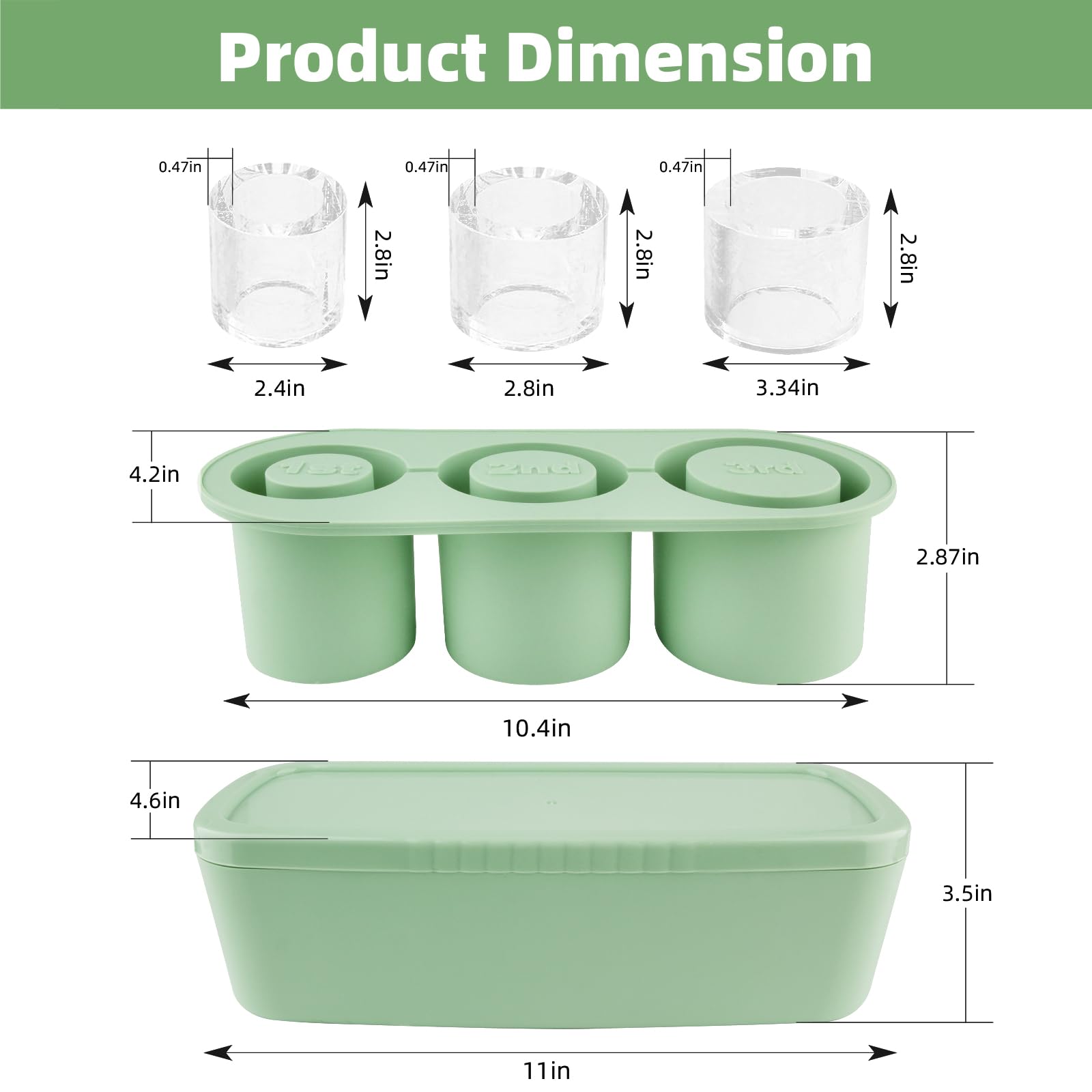 TCamp ice mold dishwasher-safe for easy cleaning