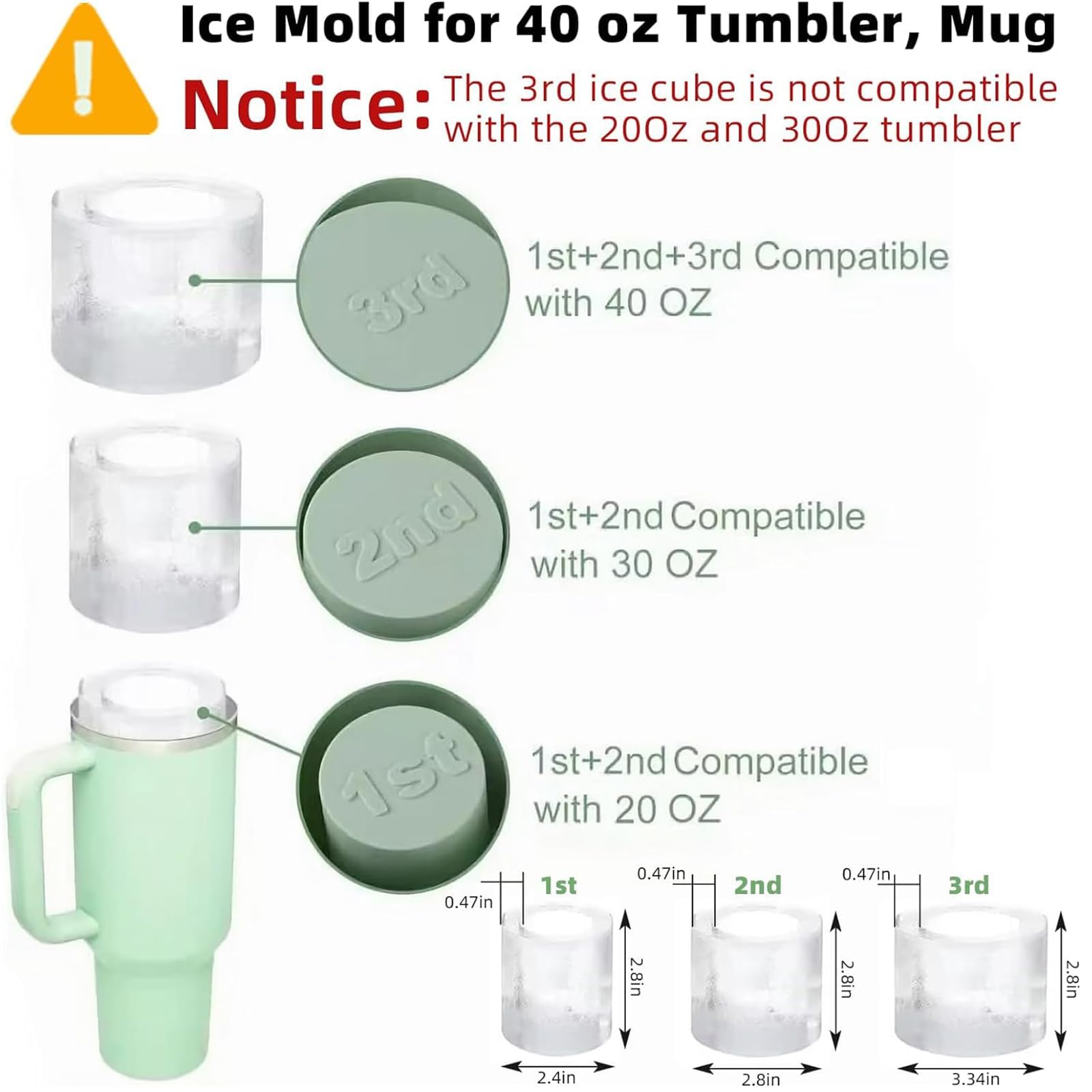 TCamp ice mold easy release twist for quick ice