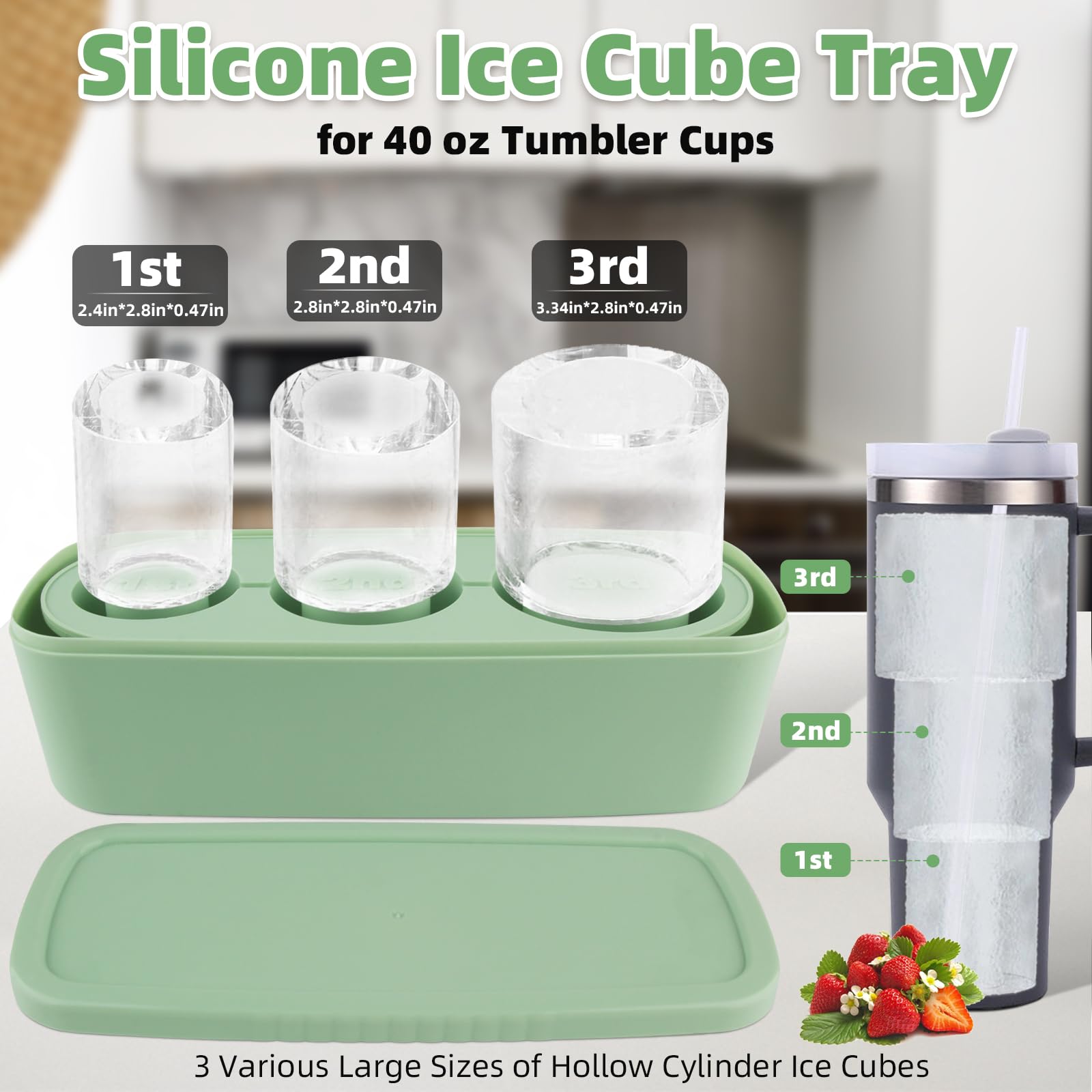 TCamp ice mold lid and bin for clean storage
