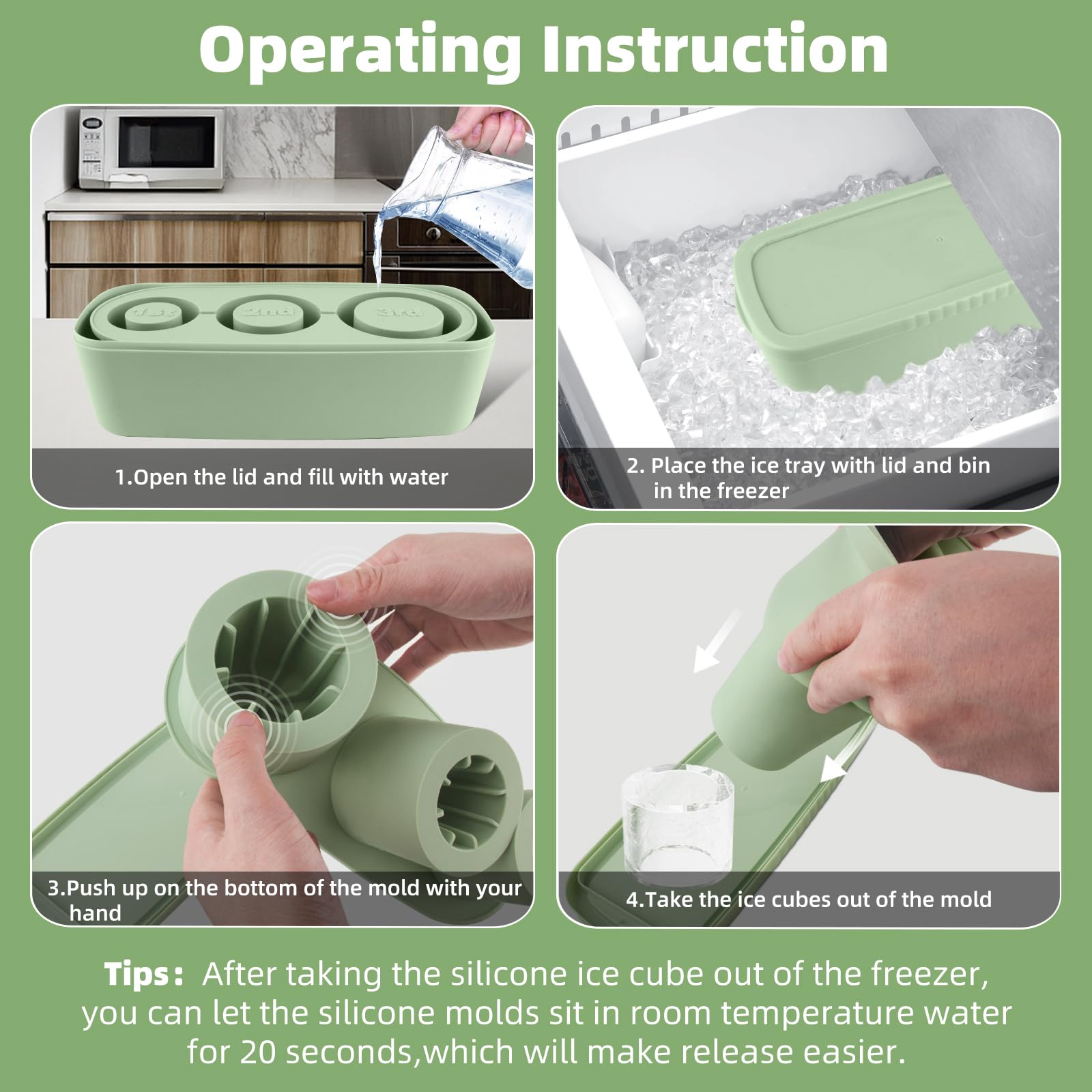 TCamp silicone material safe, durable and odorless for repeated use