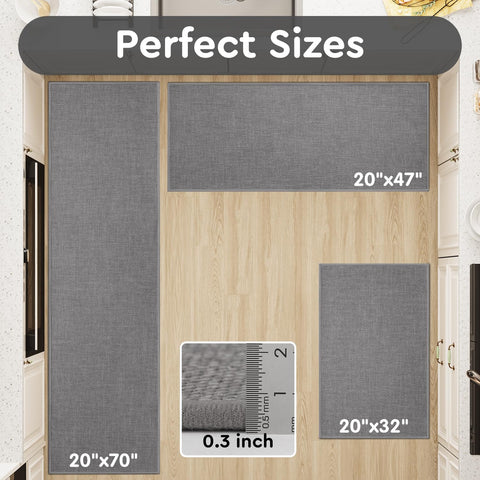 tchdio grey kitchen mat adds a calm, minimalist touch