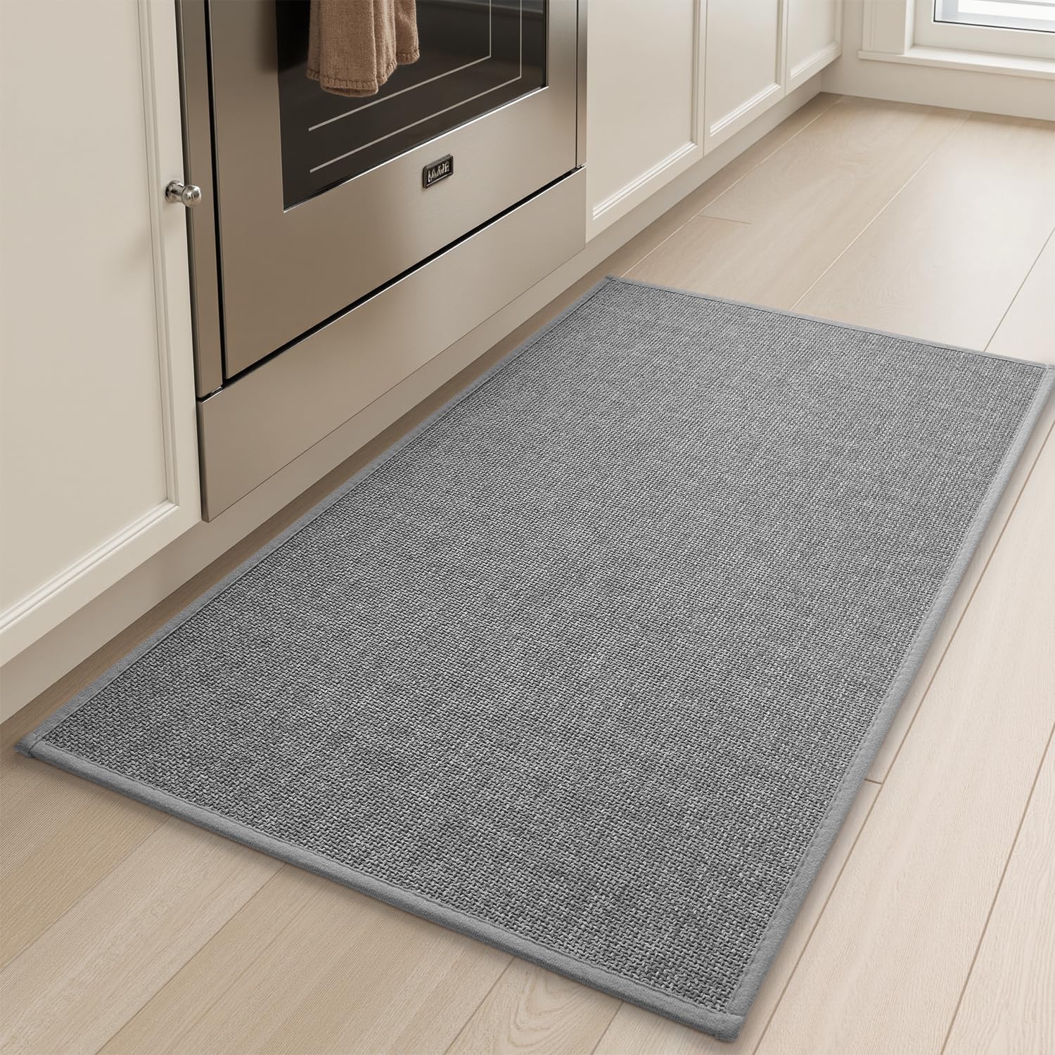 tchdio kitchen mat non-slip front of sink provides stable footing on wet surfaces
