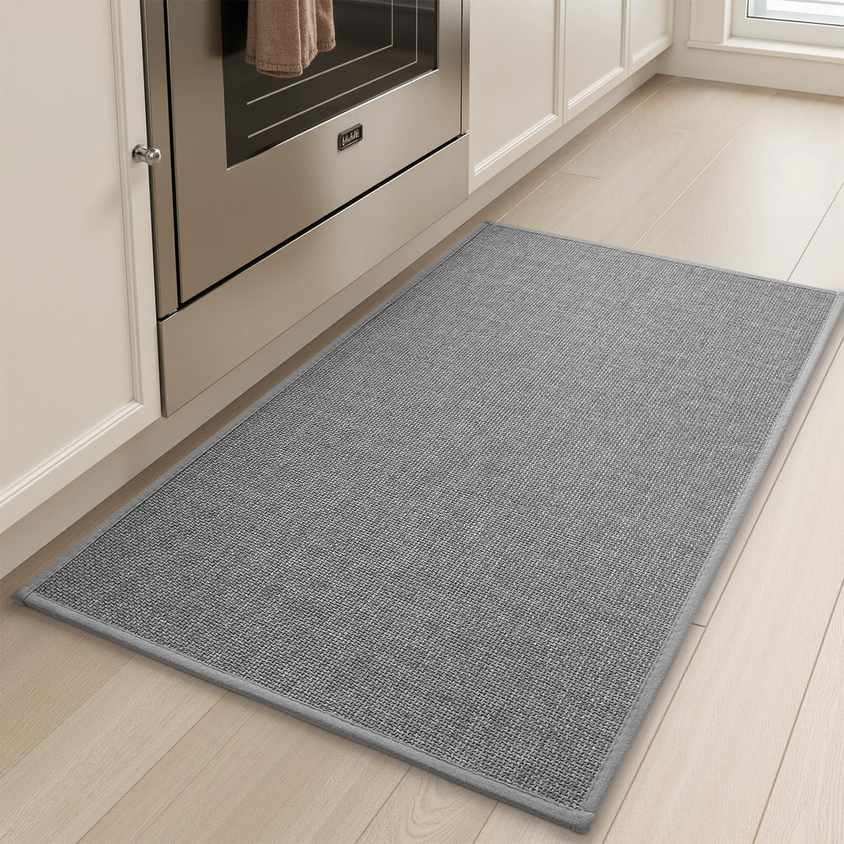 tchdio kitchen mat non-slip front of sink provides stable footing on wet surfaces