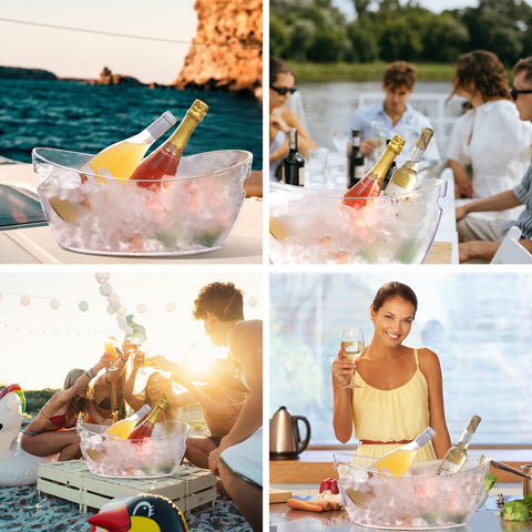 tchrules two-bucket bar setup enables fast refills during entertaining