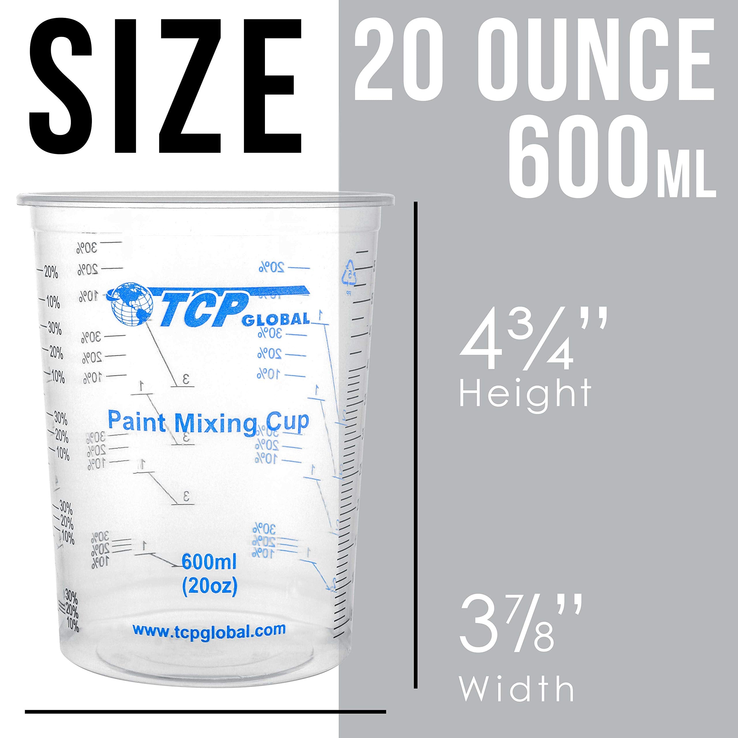 TCP Global disposable cups made from solvent-resistant PET plastic