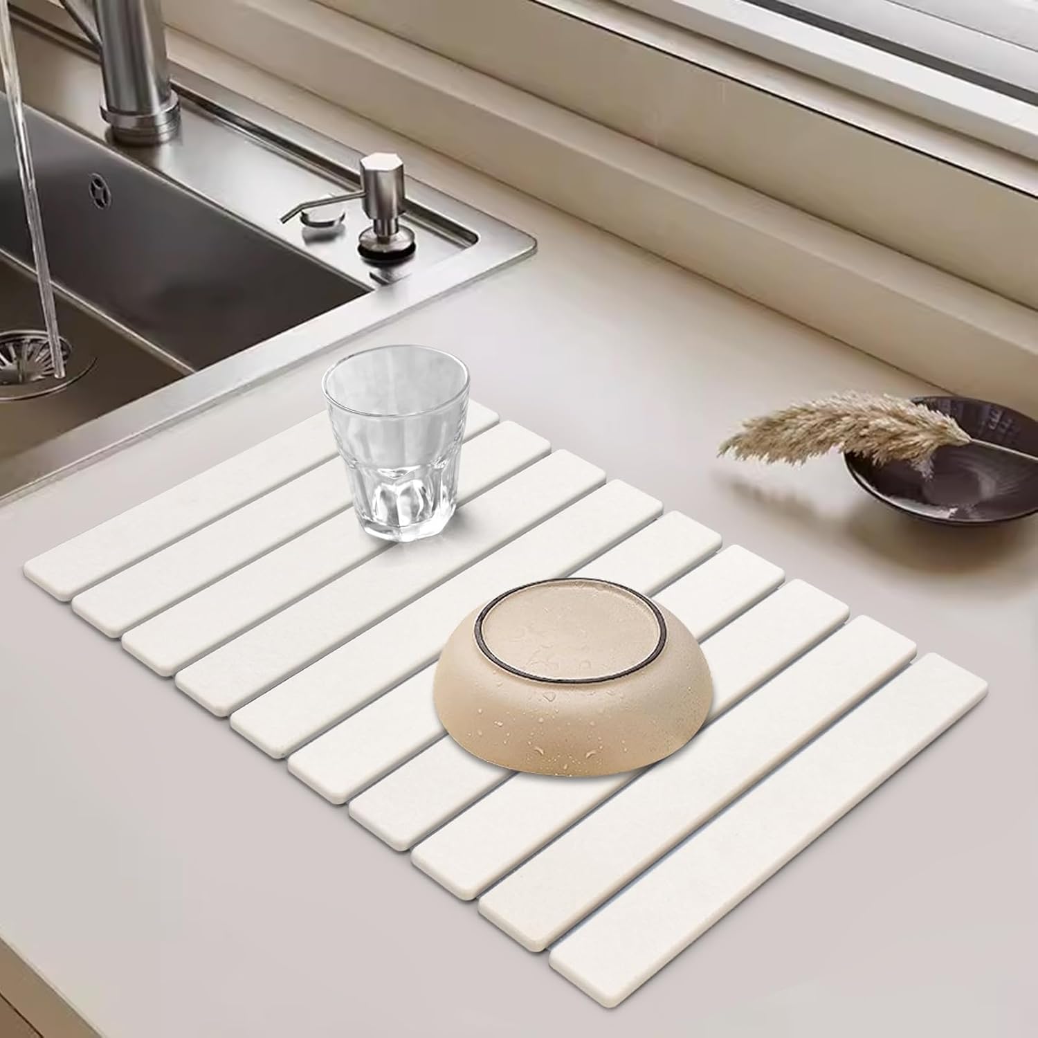 tdcokhe eco-friendly diatomaceous earth mat absorbs moisture fast