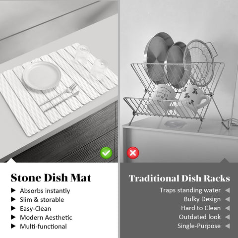 tdcokhe stone drying mat multi-purpose mat doubles as a heat-safe workspace