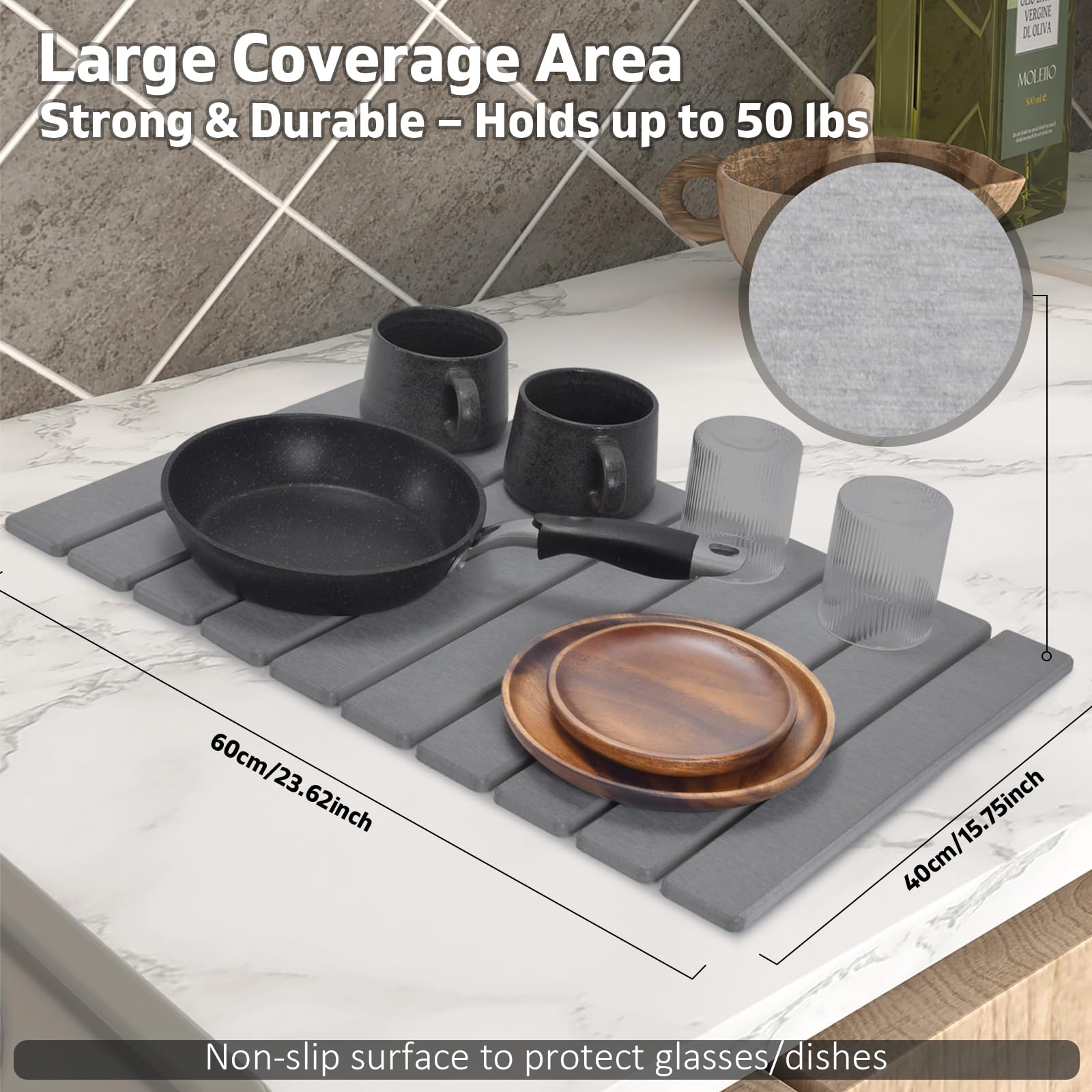tdcokhe stone drying mat multipurpose use as pet pad or coaster