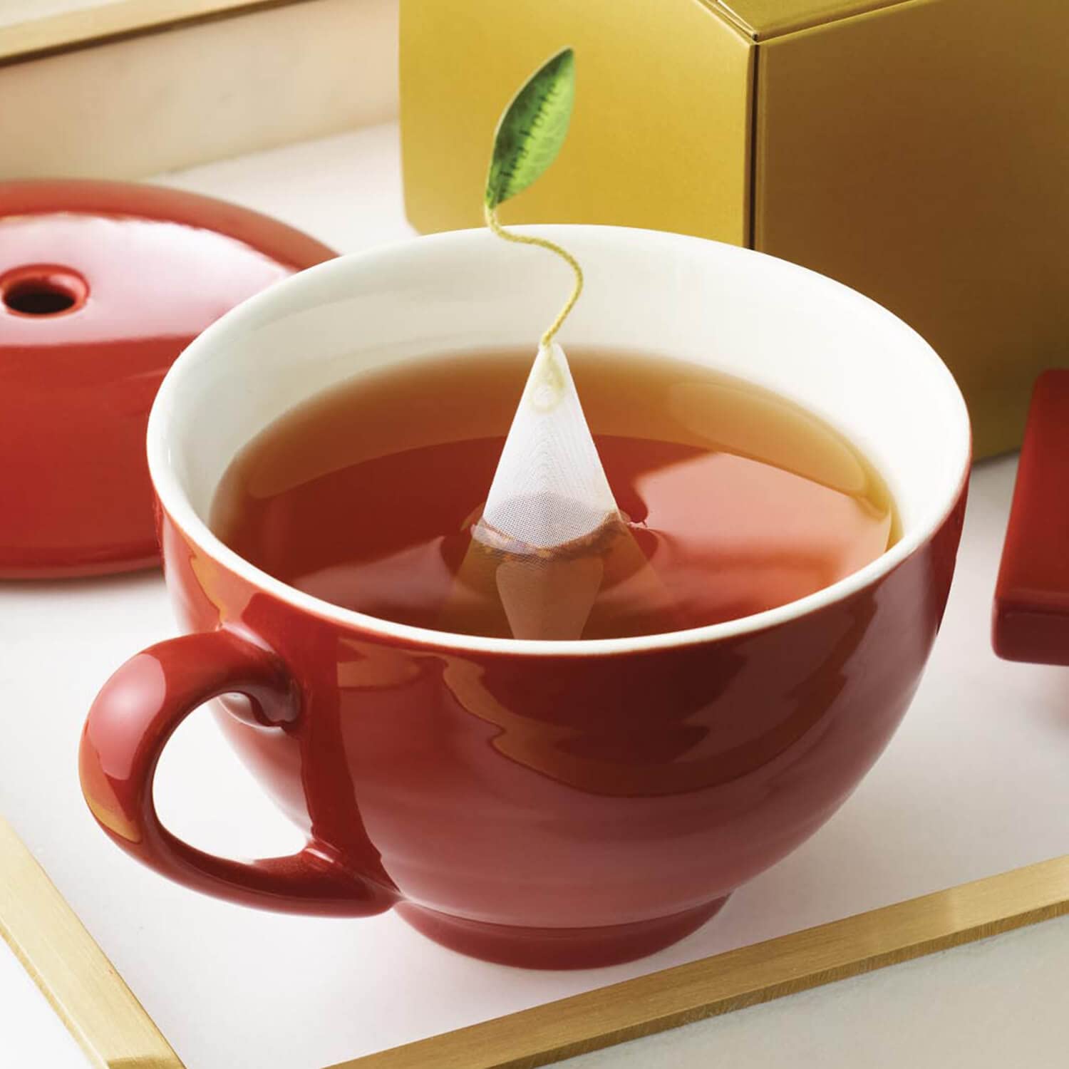 Gift-ready Tea Forte Cafe Cup presentation box for premium tea moments