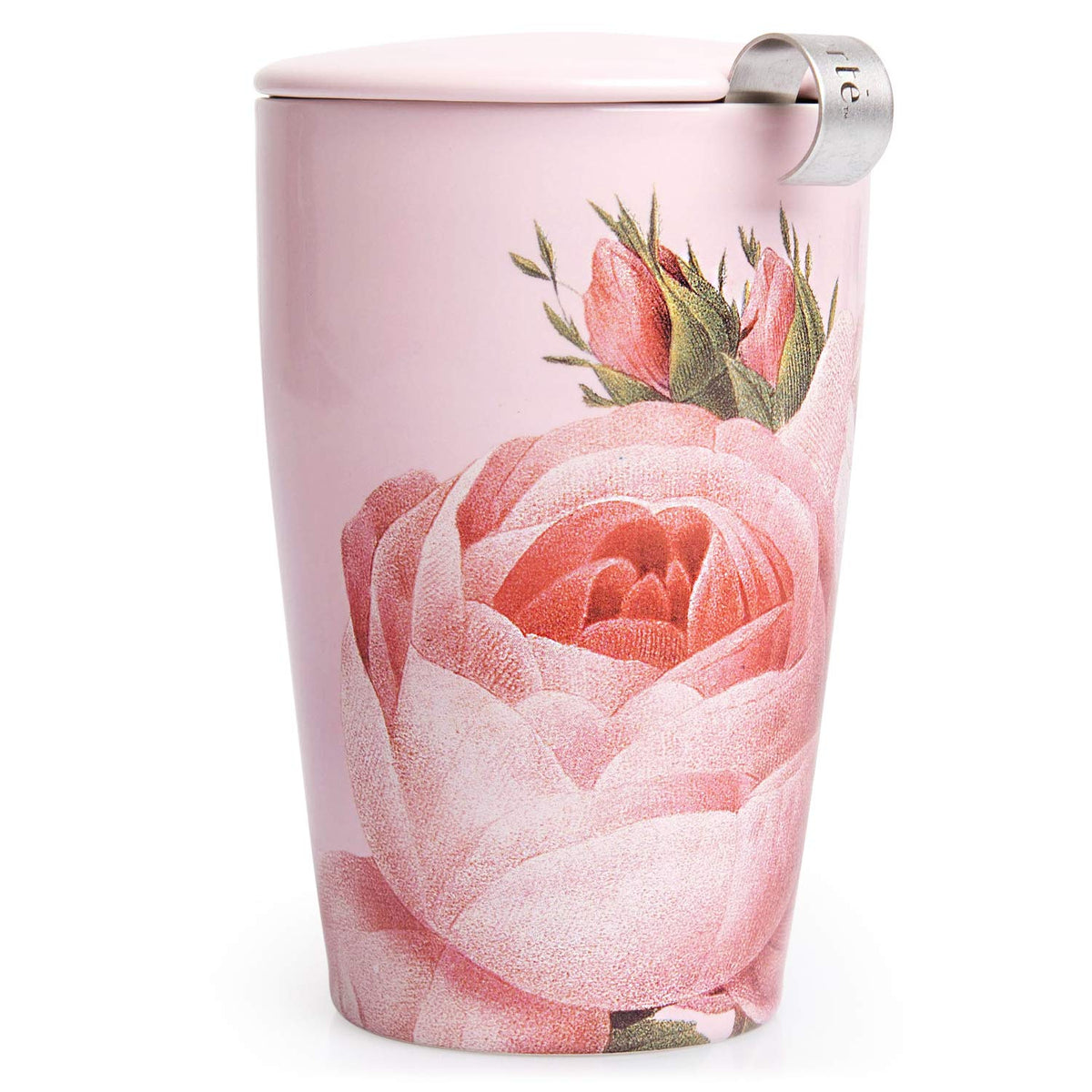Tea Forte Kati Cup front view with double-wall ceramic for heat retention
