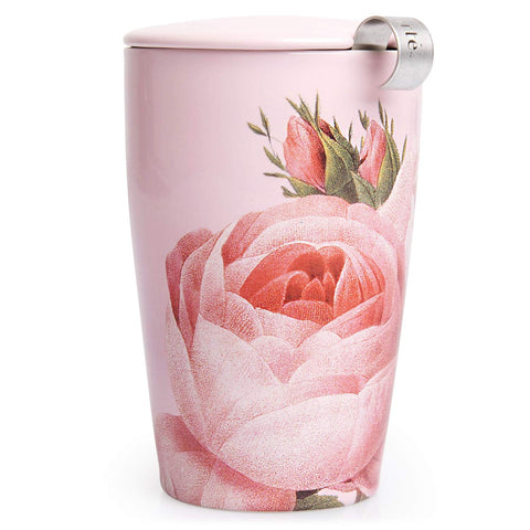Tea Forte Kati Cup front view with double-wall ceramic for heat retention