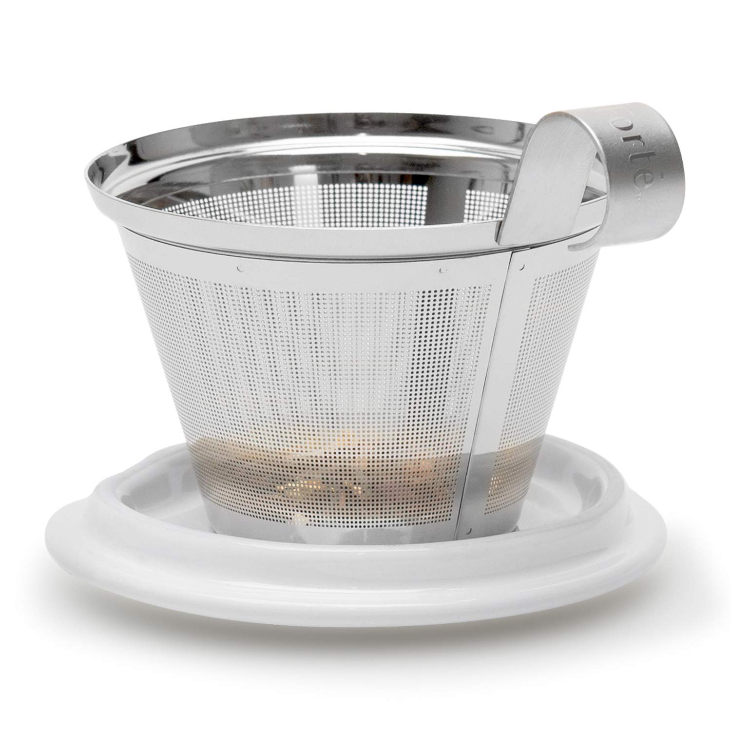 Tea Forte Kati Cup during steeping captures aroma and color development