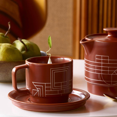 Tea Forte Terra Wright teacup invites leaves to unfurl for richer aroma