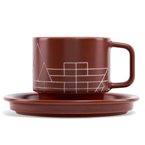 Tea Forte Terra Wright teacup with etched surface for elegant tea rituals