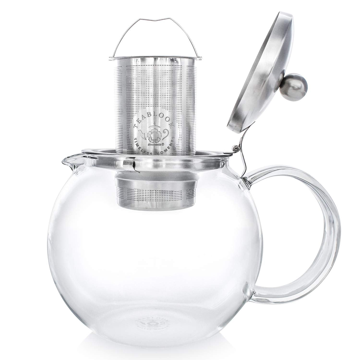 Teabloom Classica 40 oz capacity brews up to five cups of tea.