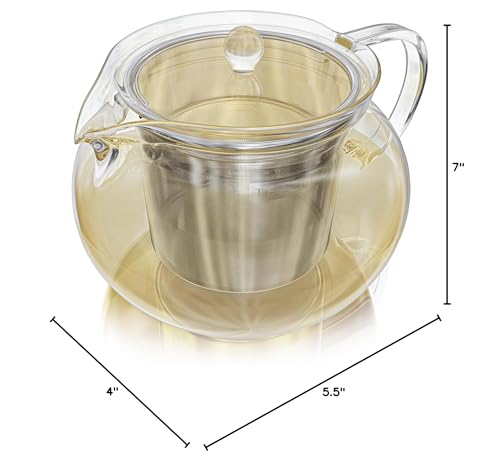 Sleek Teabloom Kyoto teapot complements modern kitchen design