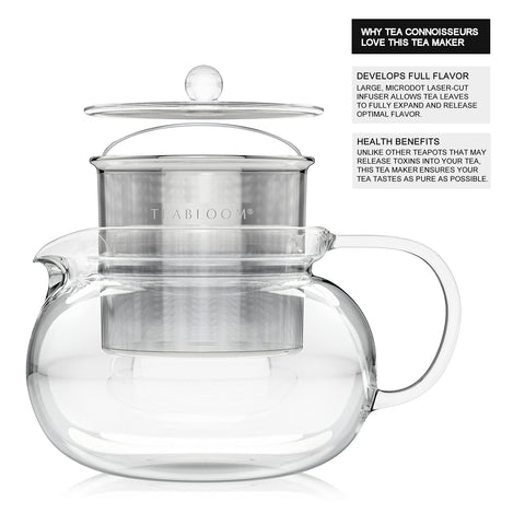 Kyoto teapot wide opening enables easy cleaning by hand