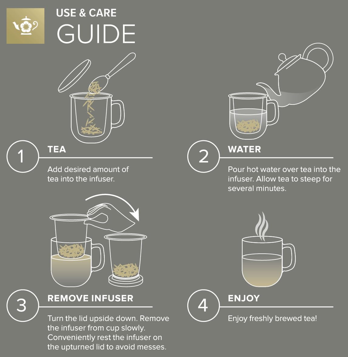 Teabloom modern design complements home or office tea rituals