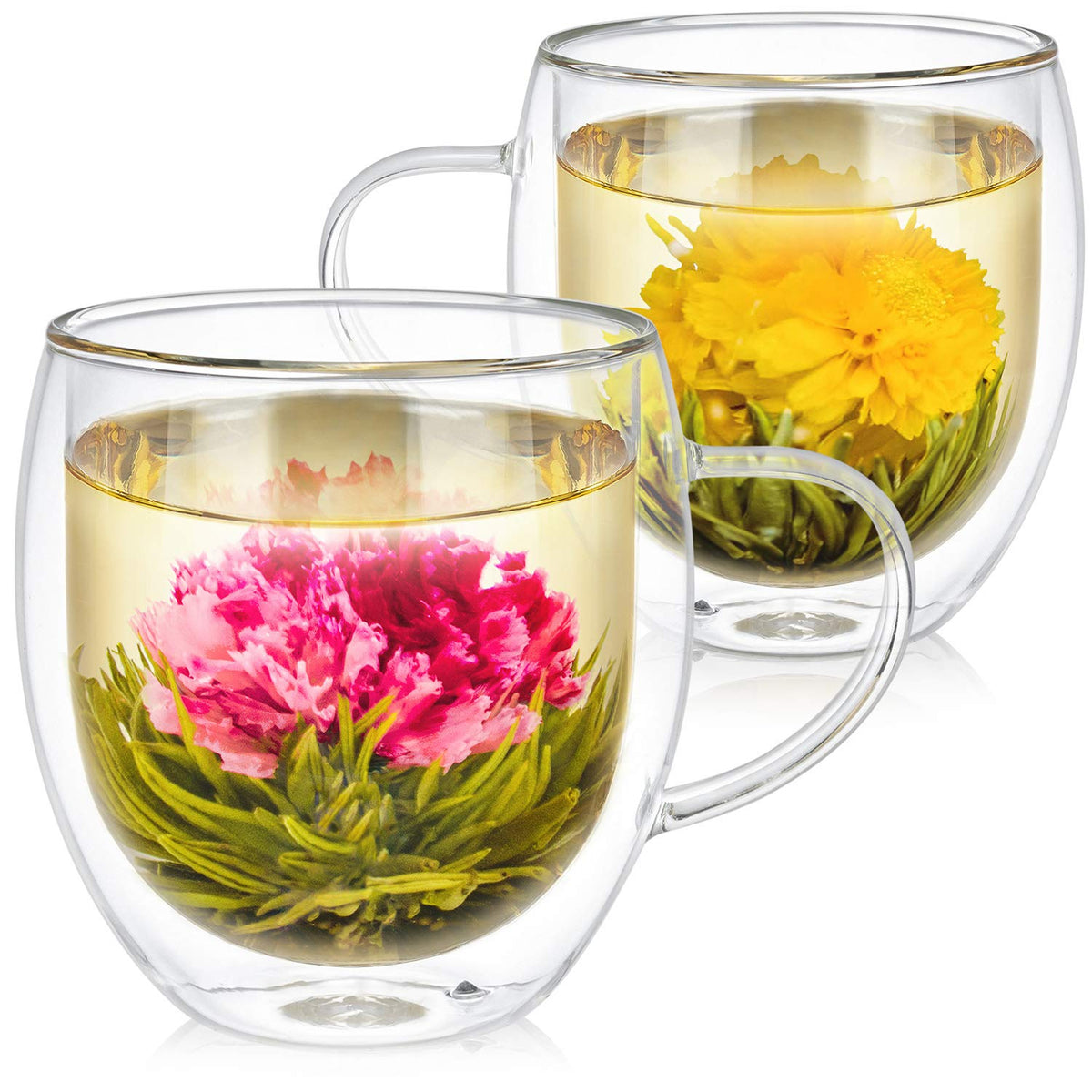 Teabloom oversized insulated mug 17oz with double-wall design preserves heat longer
