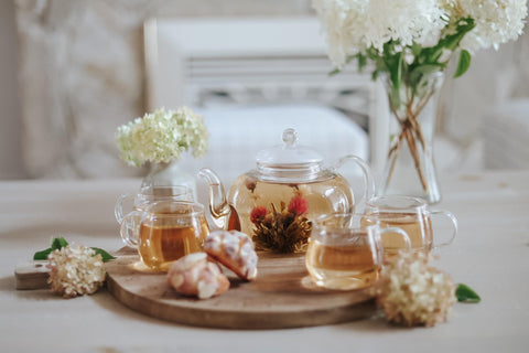 Close-up of Teabloom infuser basket delivering robust tea extraction