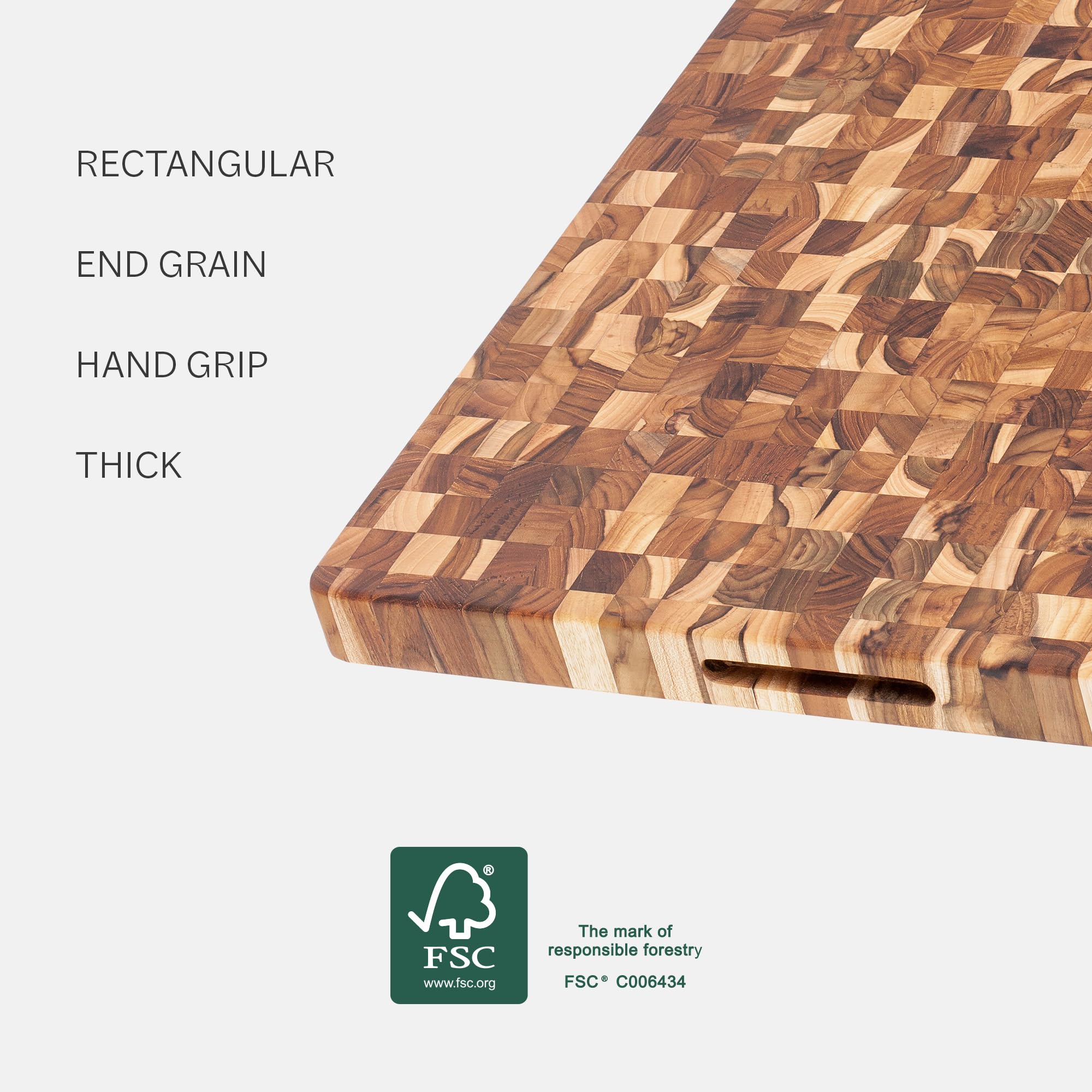 Teakhaus durable teak wood surface resists moisture for meals.