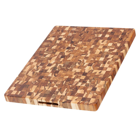 Teakhaus extra large end grain cutting board for daily prep and entertaining.