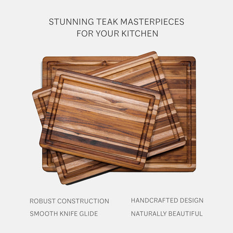Care tips for Teakhaus board: hand wash and oil occasionally.