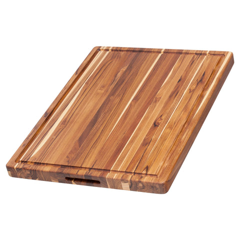 Teakhaus extra large cutting board with smooth teak surface for everyday prep.