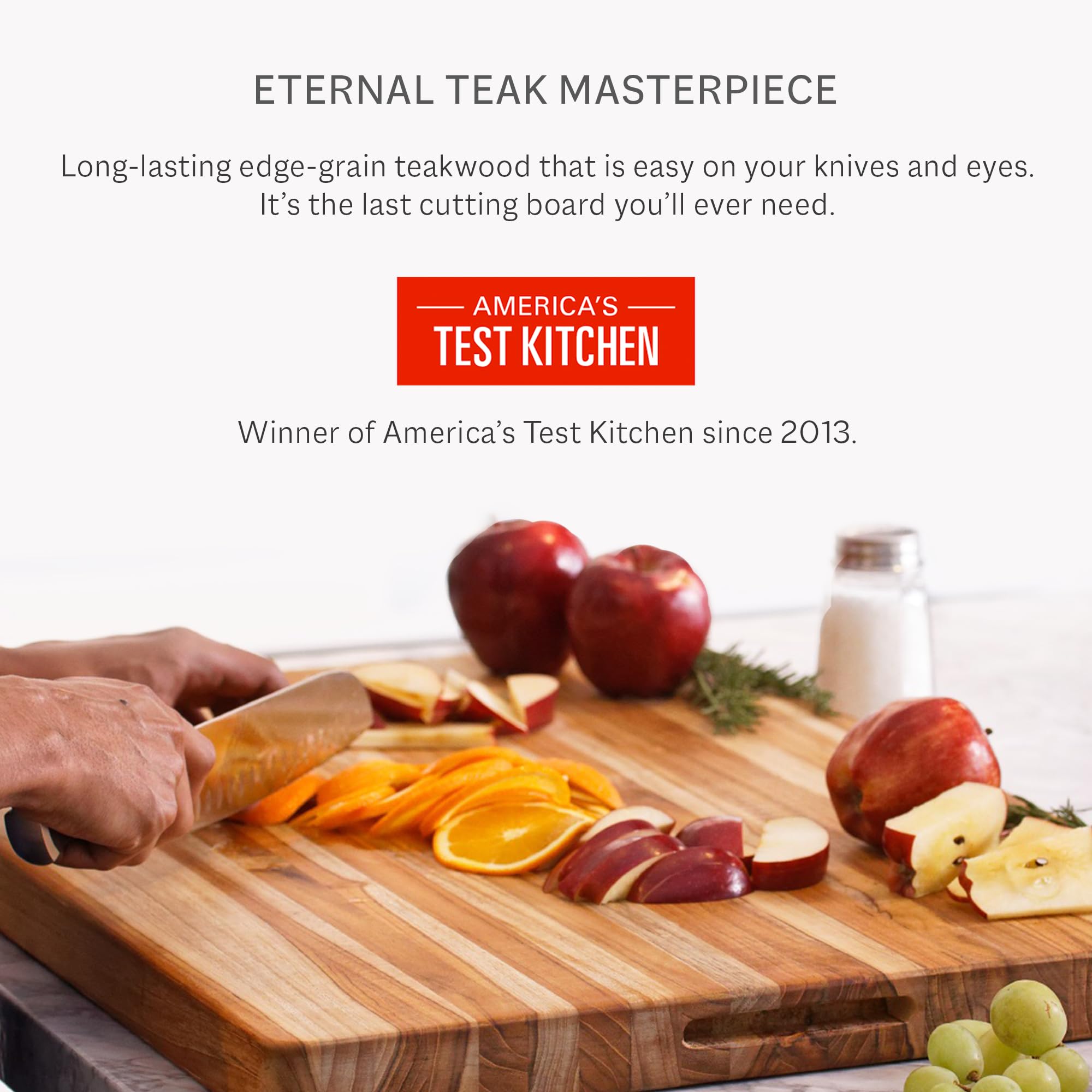 Teakhaus FSC-certified teak delivers durable, moisture-resistant performance for busy kitchens.