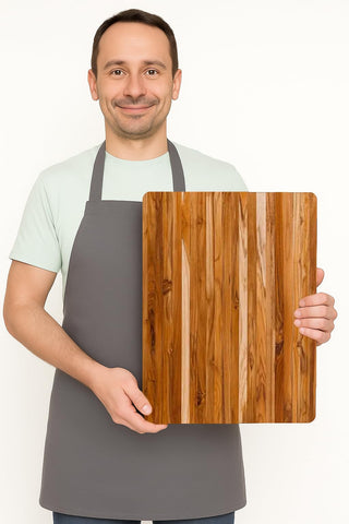 Teakhaus reversible cutting board for versatile prep and serving