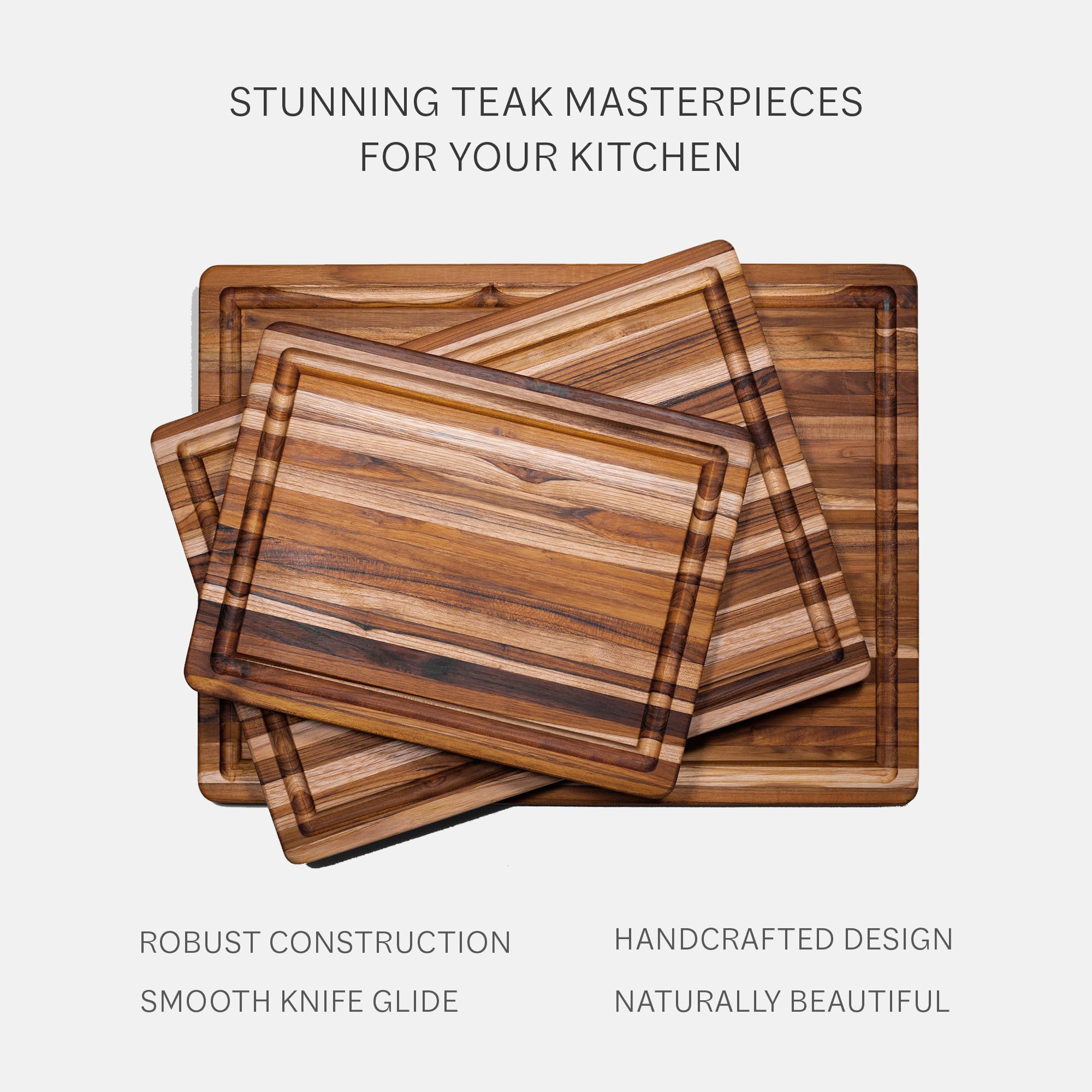 Teakhaus small cutting board easy-care after use with hand wash