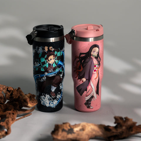 Team Liquid Demon Slayer Tanjiro tumbler ideal for iced tea and cold beverages