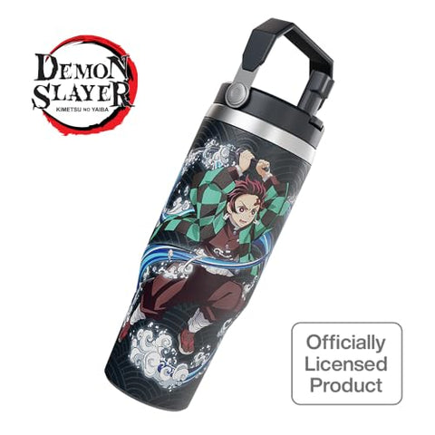 Team Liquid Demon Slayer Tanjiro tumbler vacuum insulated keeps drinks cold or hot longer