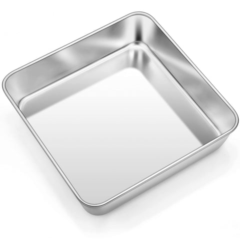 TeamFar 8-inch square baking pan ideal for small cakes and brownies