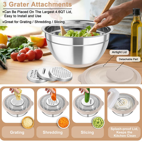 TeamFar airtight lids with a transparent section to view contents.
