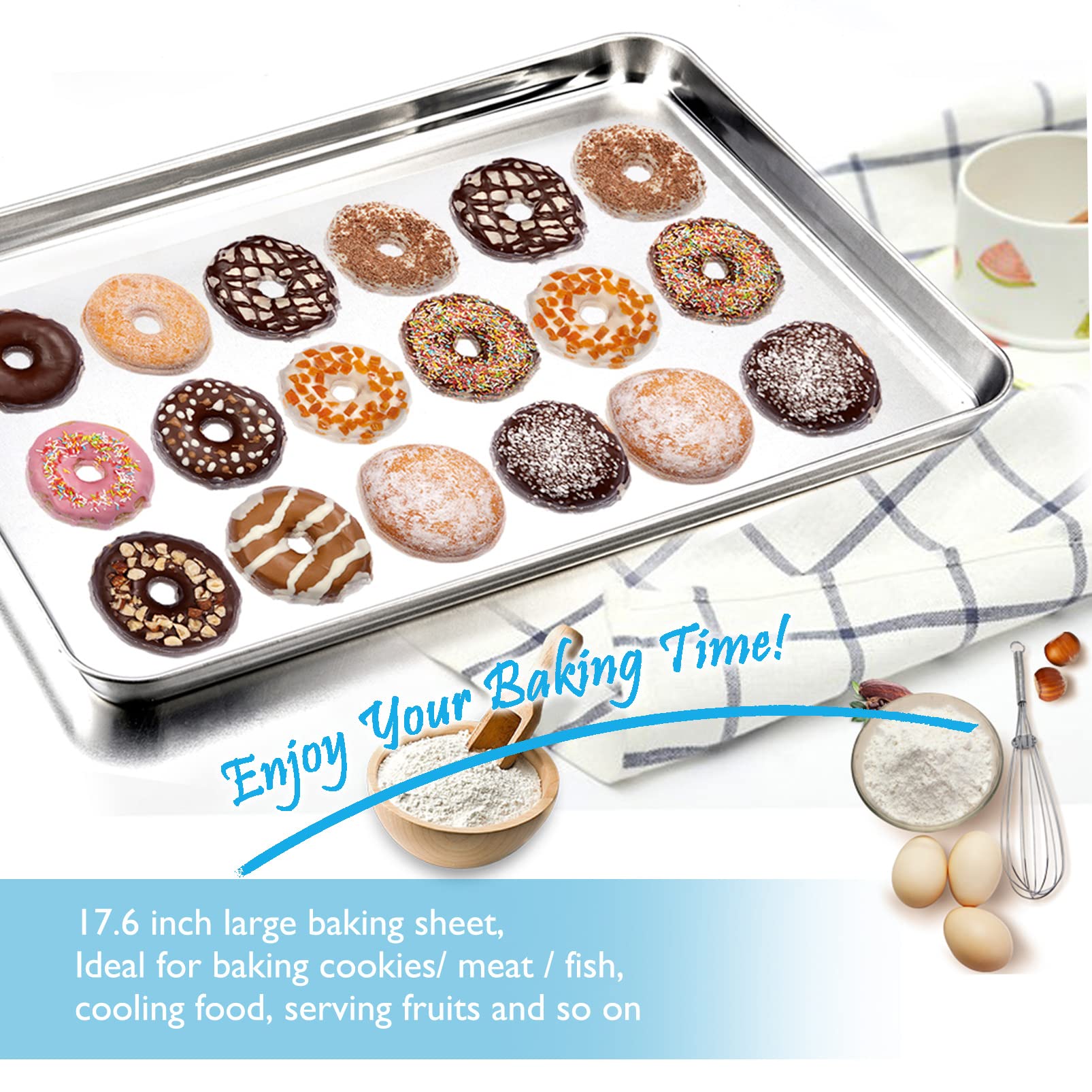 TeamFar rust-free stainless steel construction resists wear and staining.