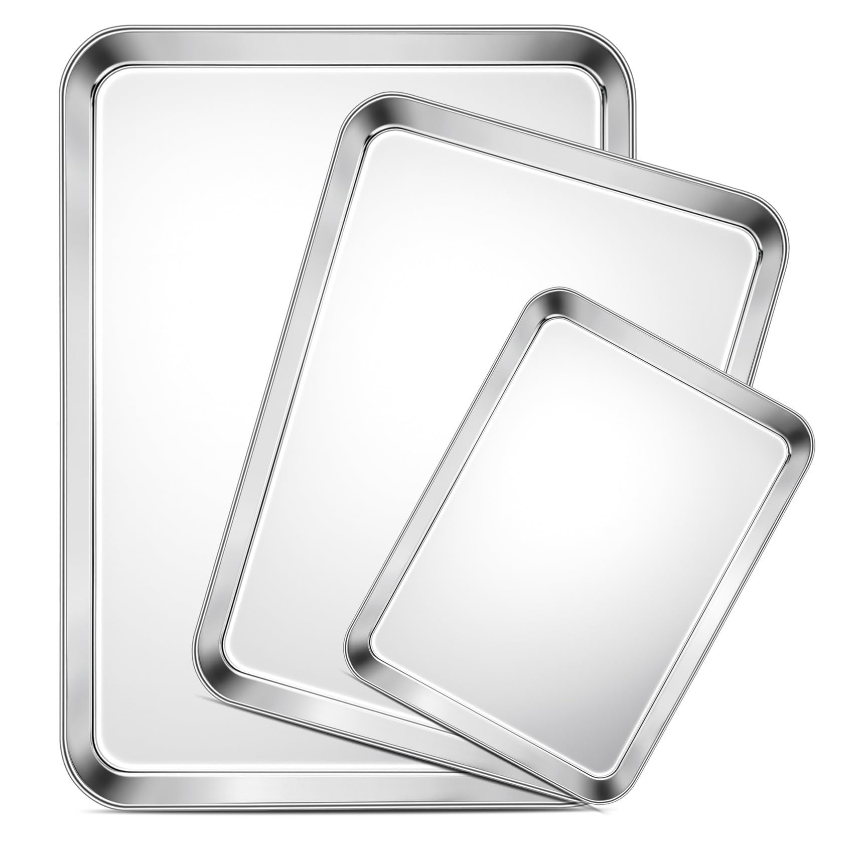 TeamFar baking sheets 16x12 large provide even heat for cookies and roasts.