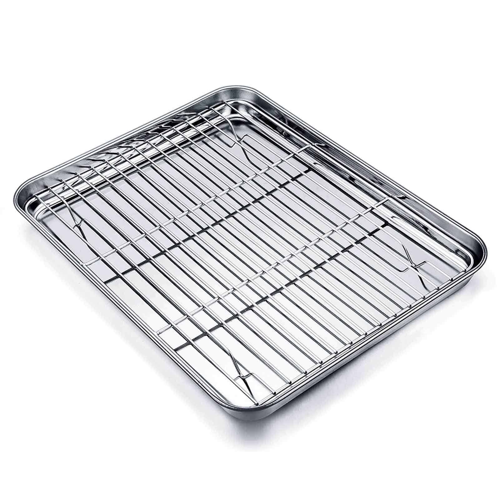 TeamFar baking tray with mirror-finish surface for easy release and even browning.