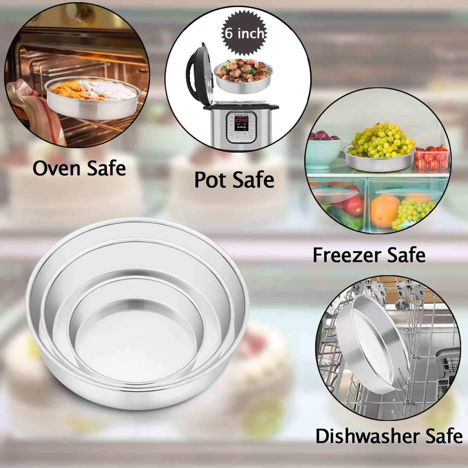 TeamFar 11-inch round cake pan, large-capacity pan for show-stopping cakes