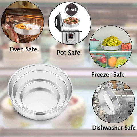 TeamFar 11-inch round cake pan, large-capacity pan for show-stopping cakes