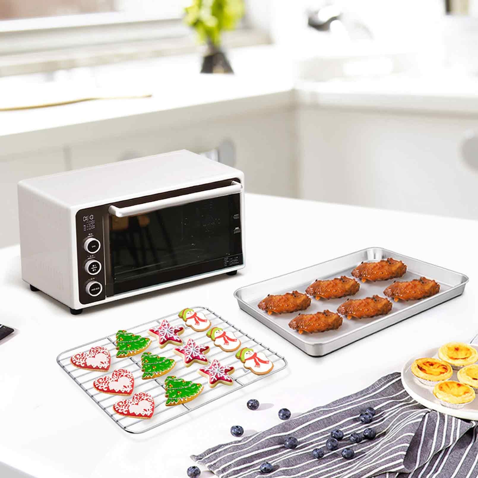 TeamFar cooling rack 8.5x6.5 side view, sturdy and reliable