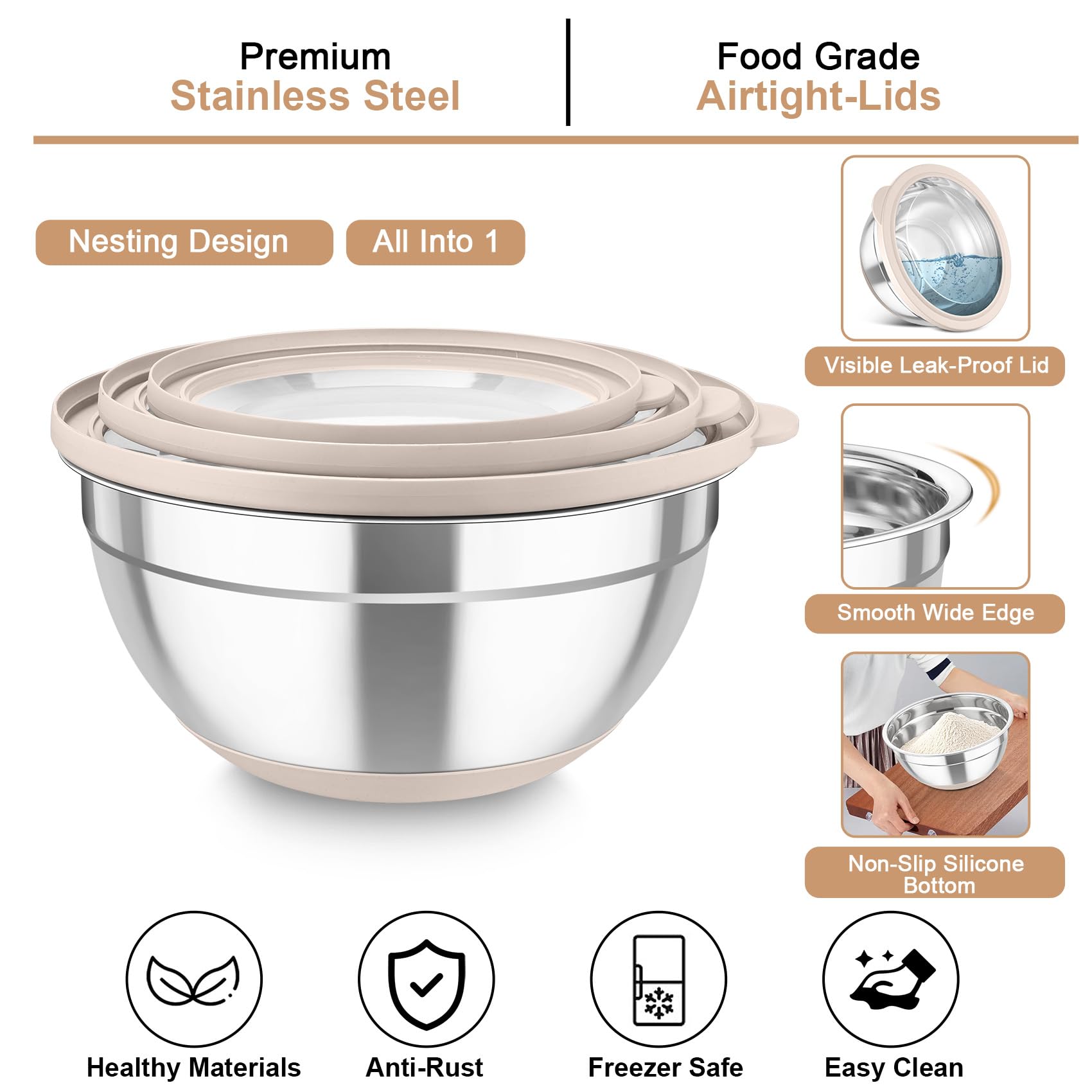 TeamFar detachable graters attach to the lid for prep.
