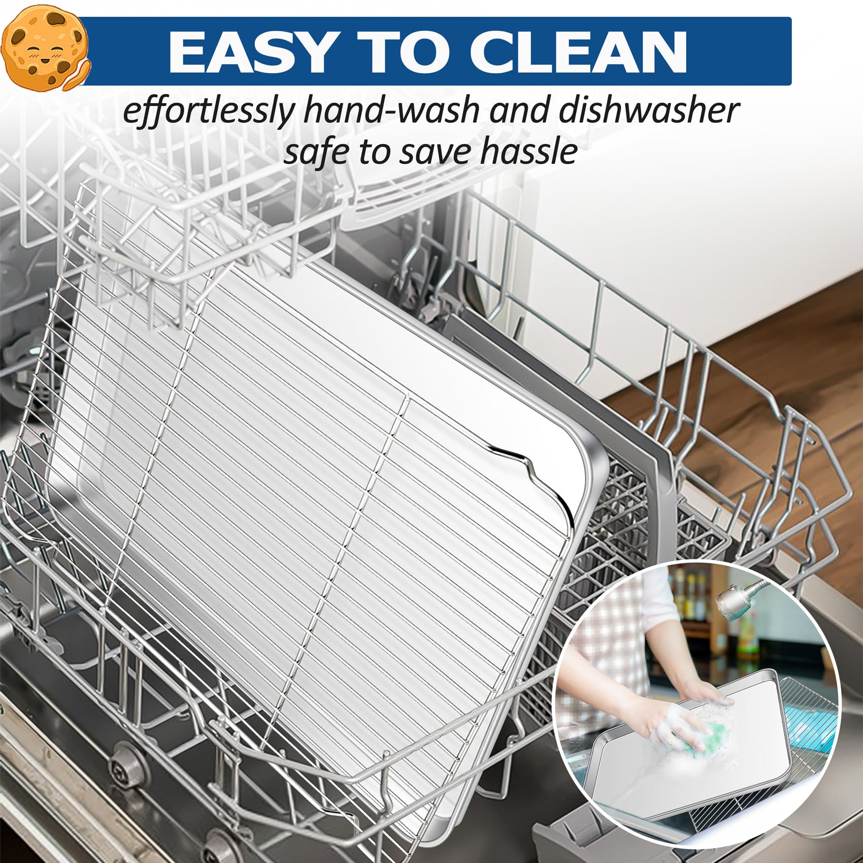 TeamFar dishwasher-safe cleanup saves time after baking.
