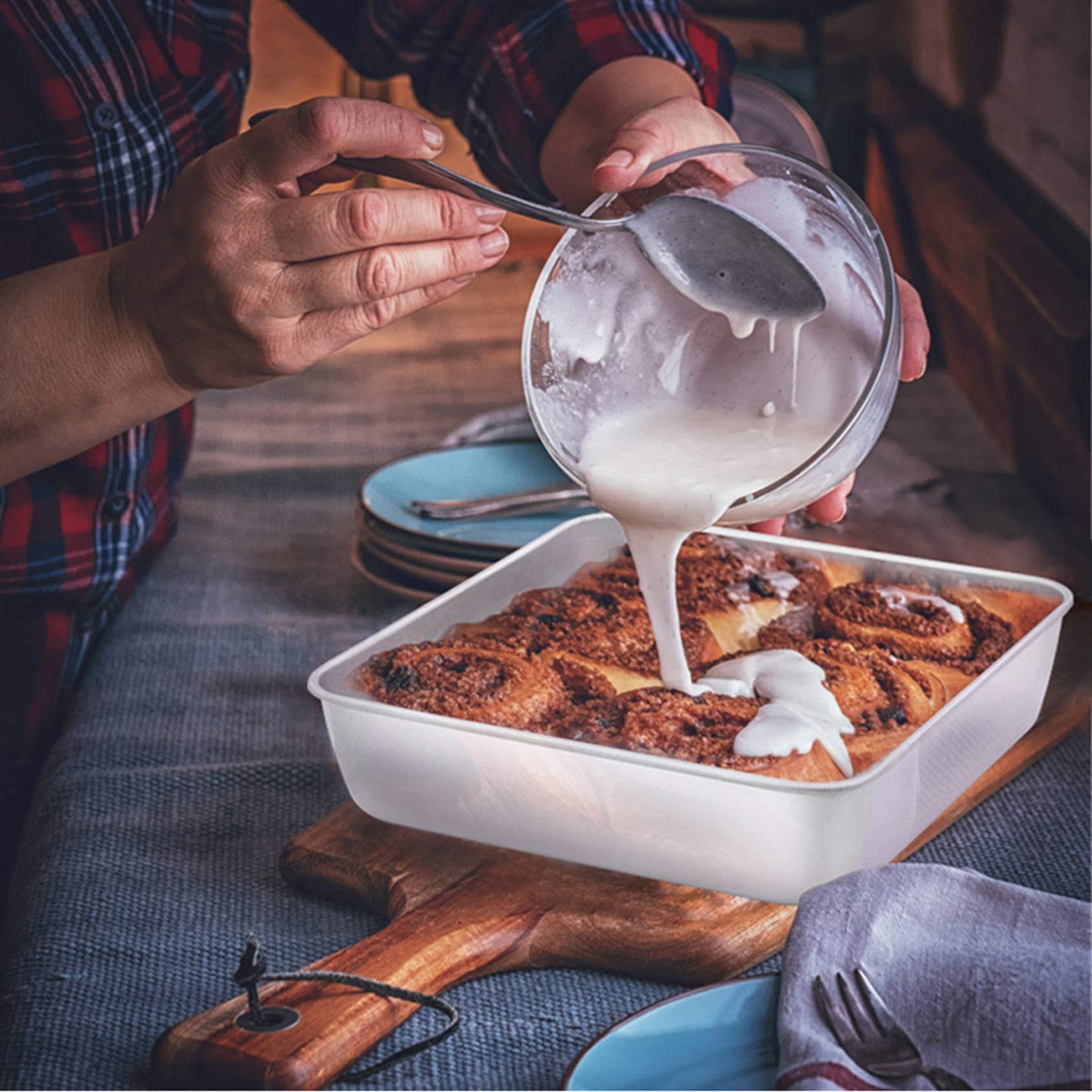 TeamFar pan is dishwasher-safe for quick, hands-free cleaning