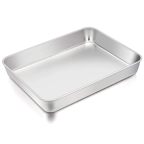 TeamFar lasagna pan with a brushed surface for even browning and easy cleanup.