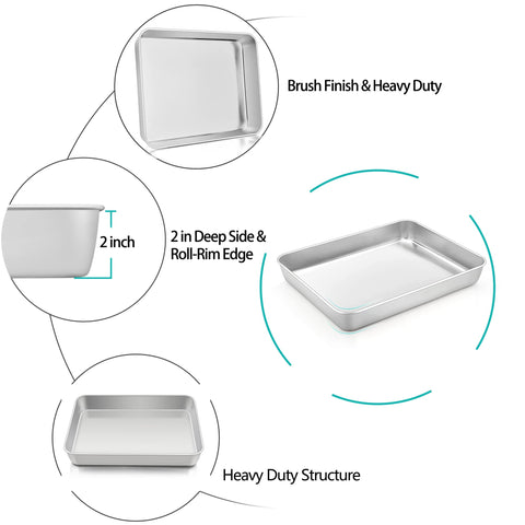 TeamFar lasagna pan is dishwasher safe for quick post-meal cleanup.