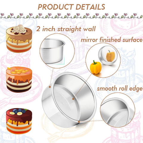 TeamFar six mini cake pans for quick portions