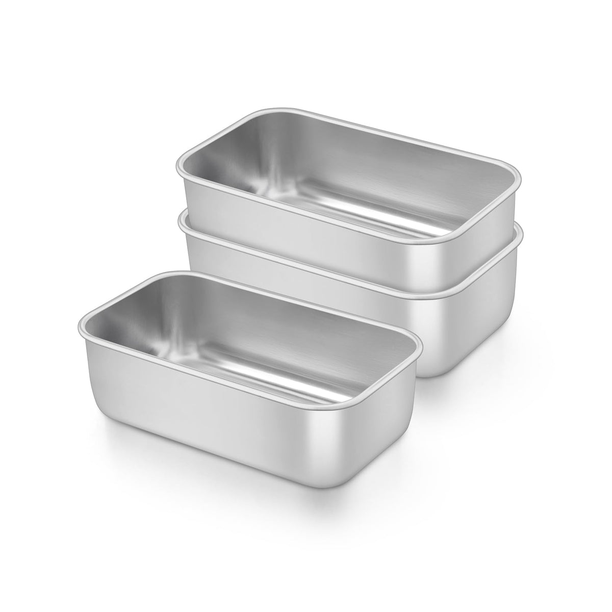 TeamFar mini loaf pan set top view for small-batch baking convenience.