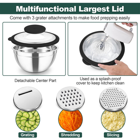 Exterior matte finish and shiny interior reduce stains and sticking in TeamFar bowls