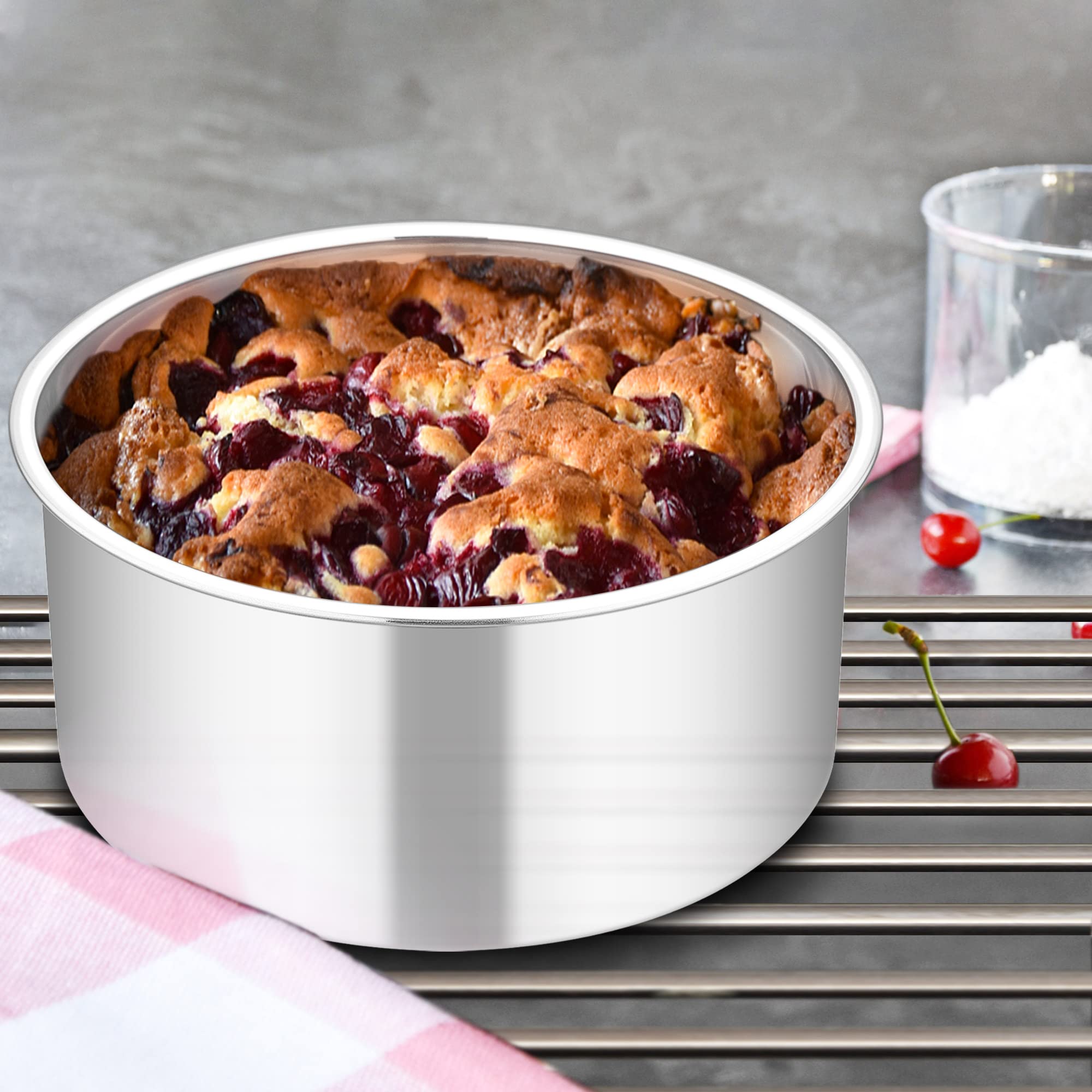 TeamFar one-piece design prevents leaks for reliable bake results.